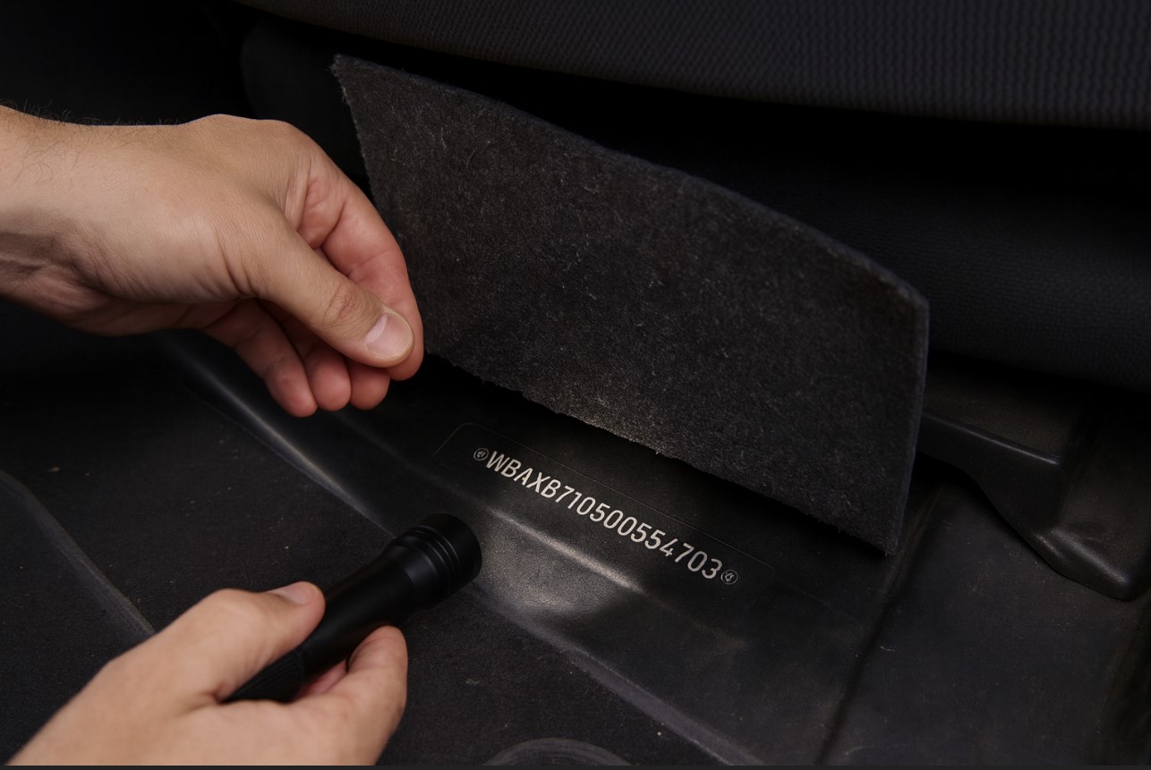 Где искать VIN на автомобиле