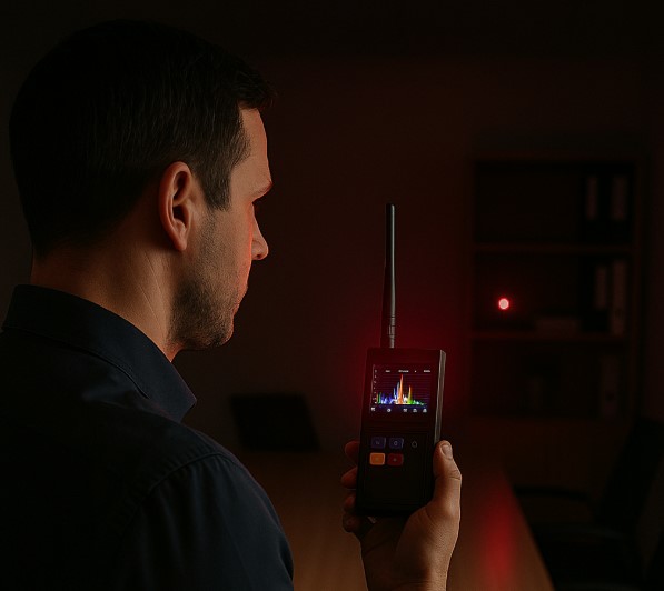 Spektrumanalyse bei der Wanzensuche – aktive Sender identifizieren