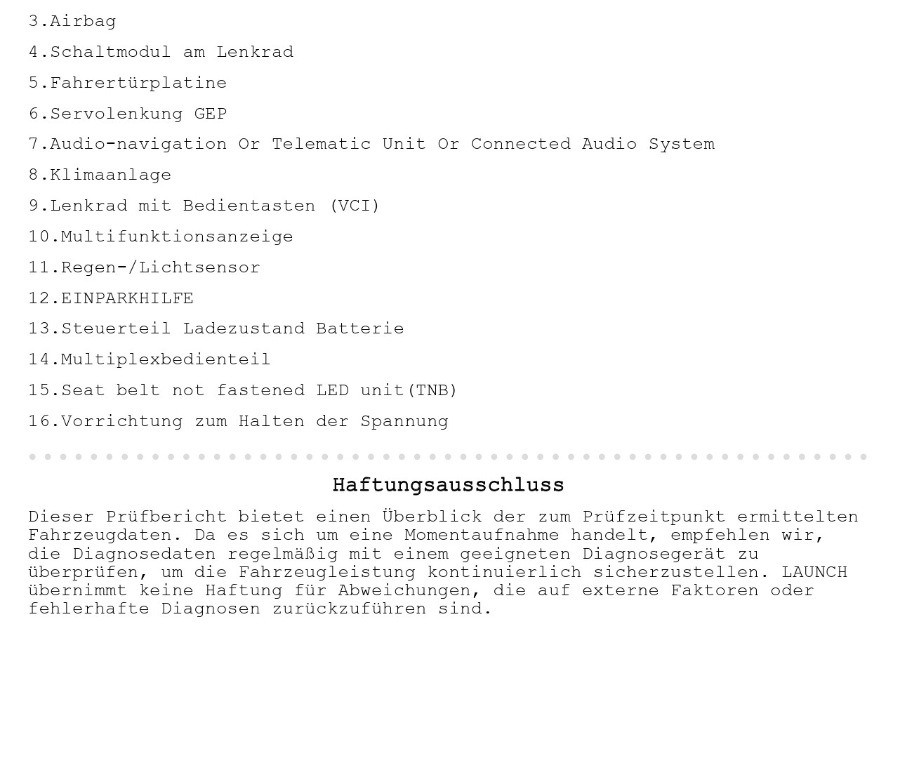 Zweiter OBD-Bericht Seite 2