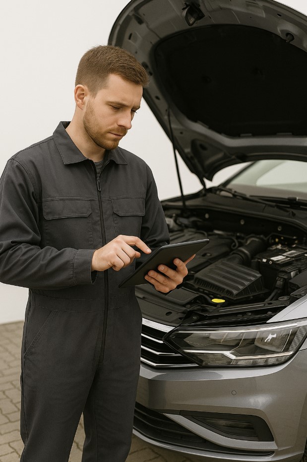 OBD-Diagnose beim Check eines fast neuen Gebrauchtwagens